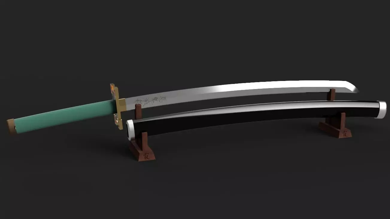 Demon Slayer Kimetsu no Yaiba - Muichiro Tokito Katana -Scabbard 3D print model