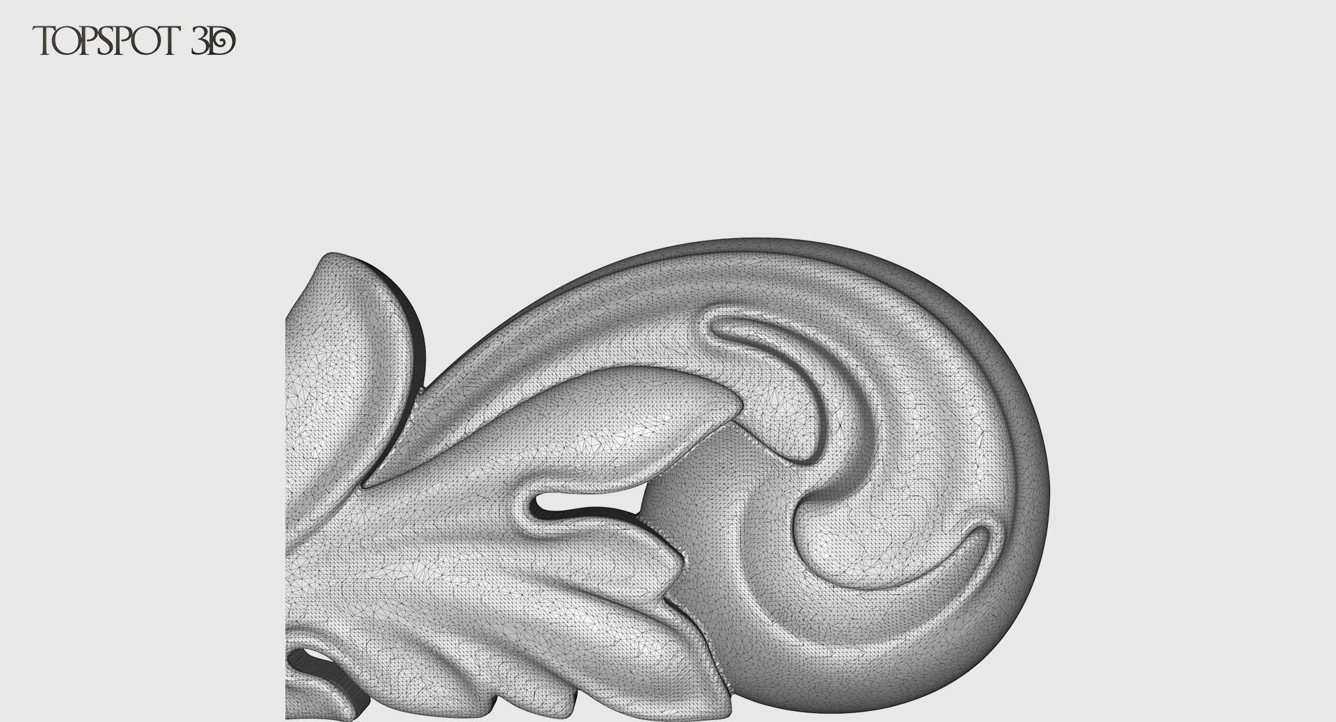 Acanthus Leaf Scroll Set 3D print model_27