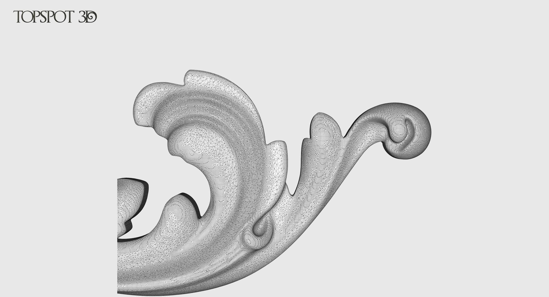 Acanthus Leaf Scroll Set 3D print model_25