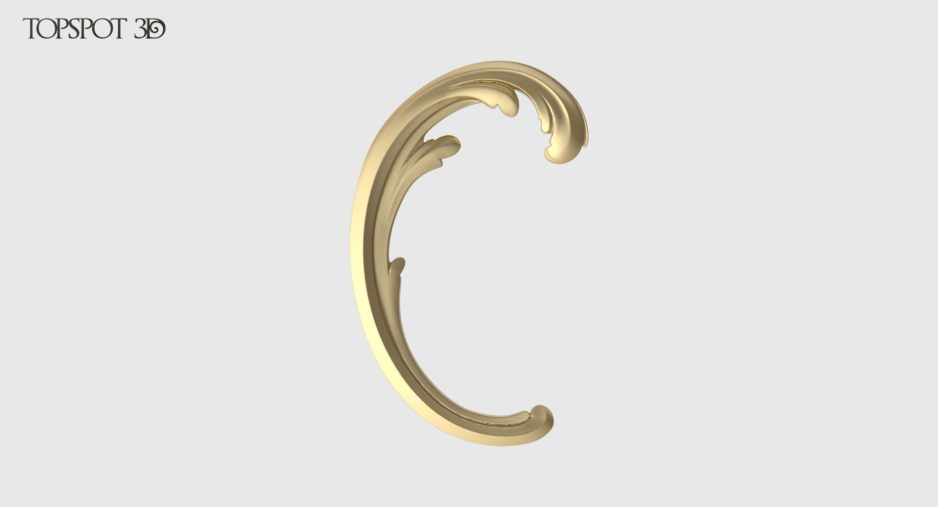 Acanthus Leaf Scroll Set 3D print model_15