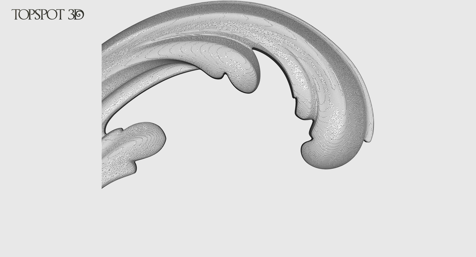 Acanthus Leaf Scroll Set 3D print model_29