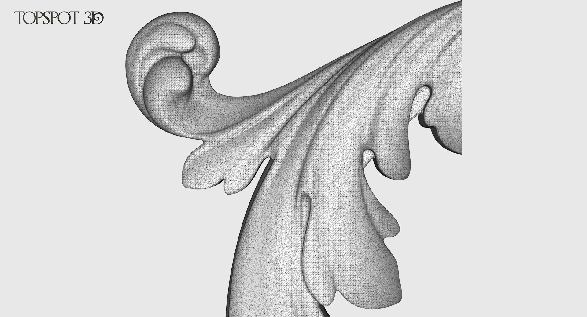 Acanthus Leaf Scroll Set 3D print model_30