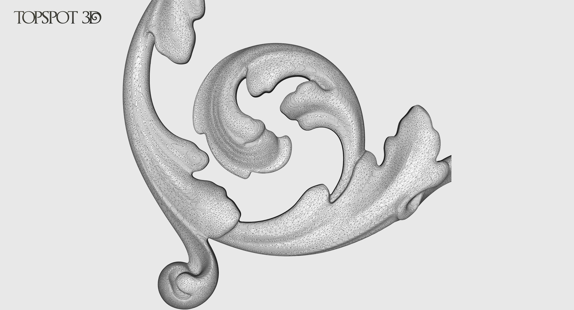 Acanthus Leaf Scroll Set 3D print model_22