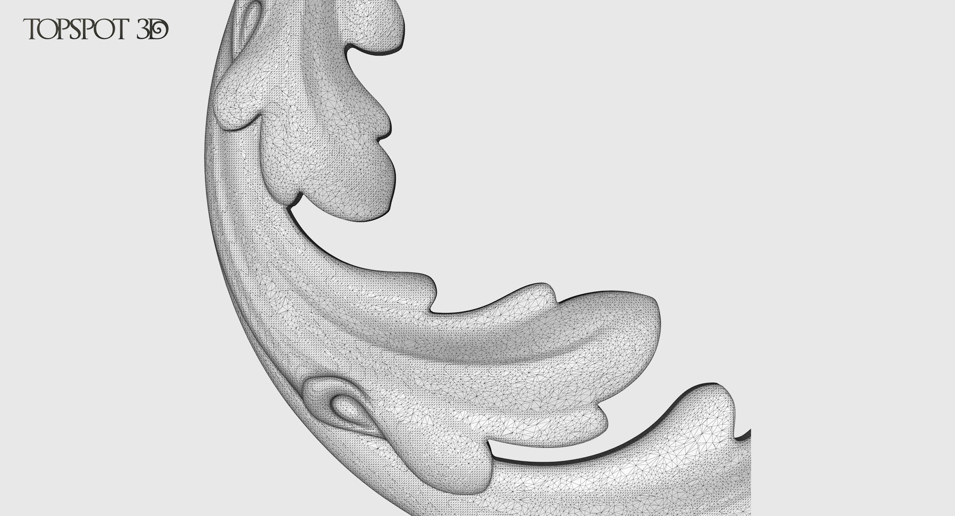 Acanthus Leaf Scroll Set 3D print model_26