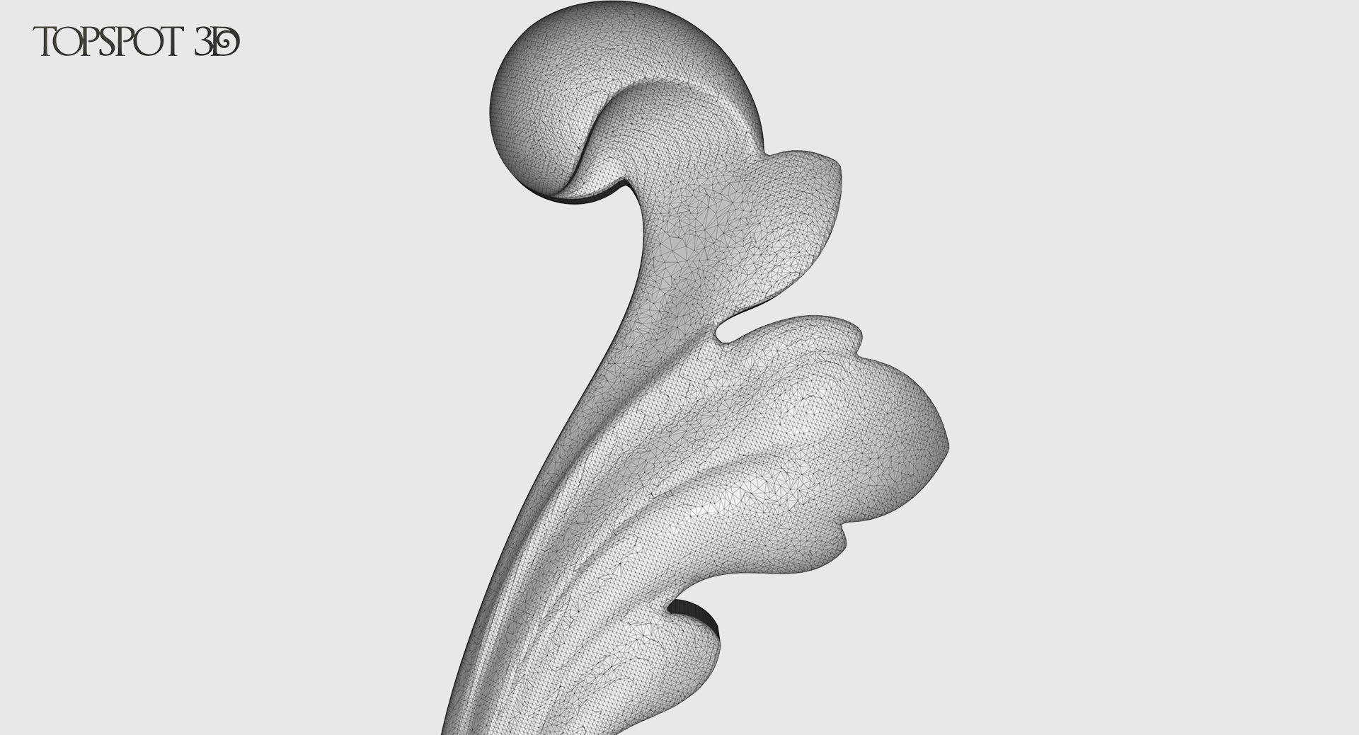 Acanthus Leaf Scroll Set 3D print model_28