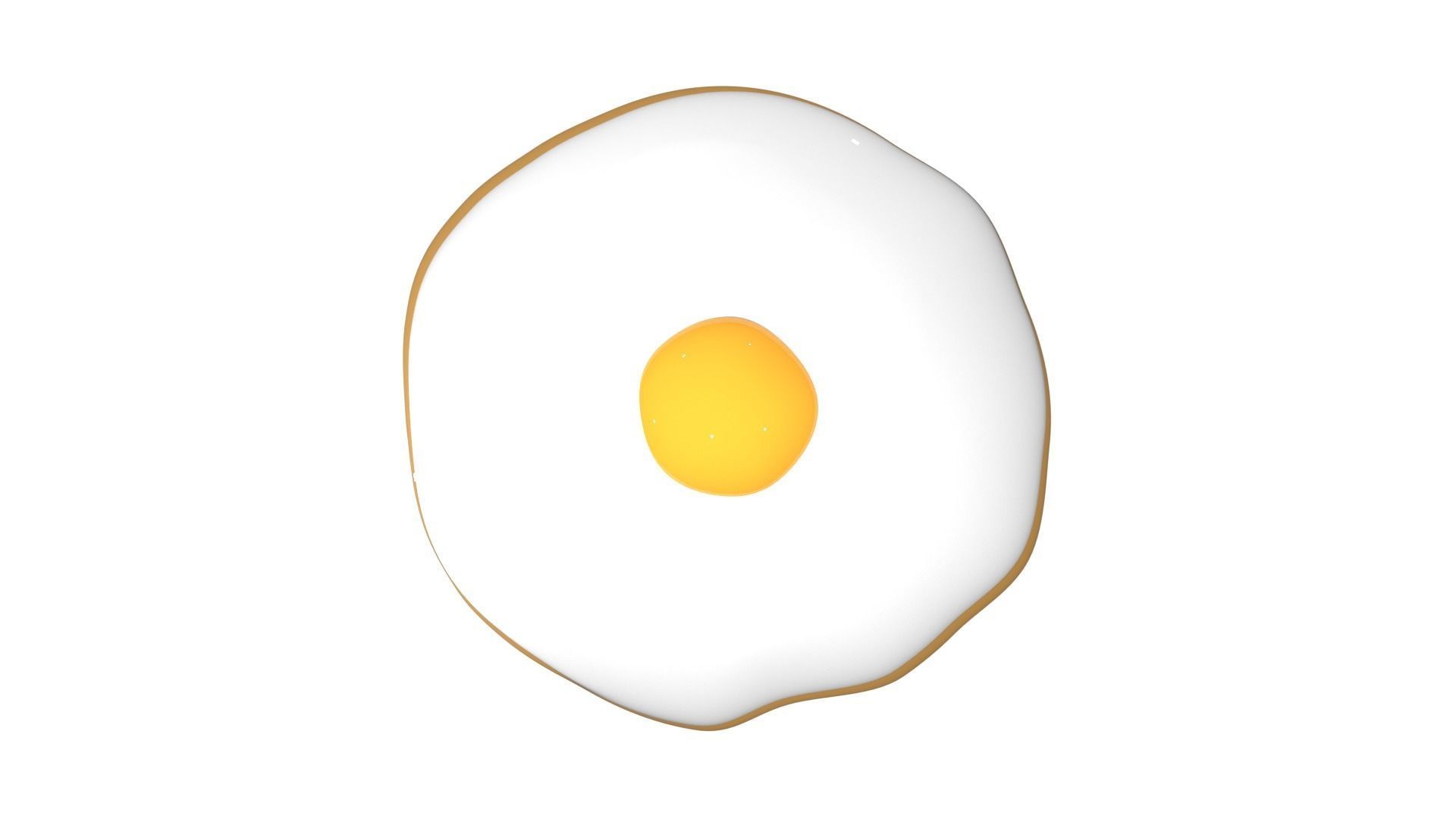 Fried Egg 3d Model 3D model_3