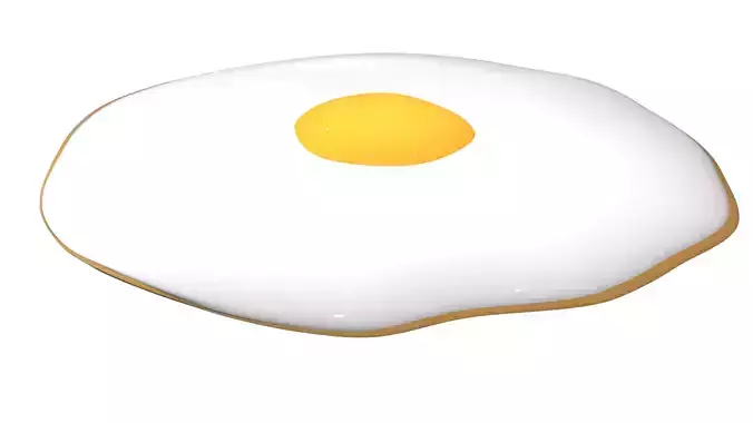 Fried Egg 3d Model 3D model