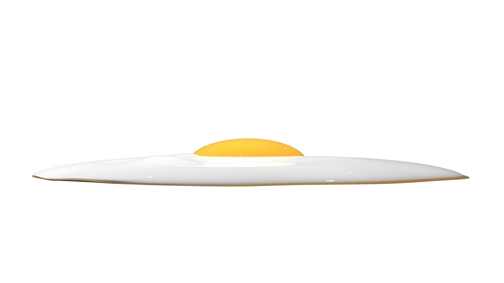 Fried Egg 3d Model 3D model_4