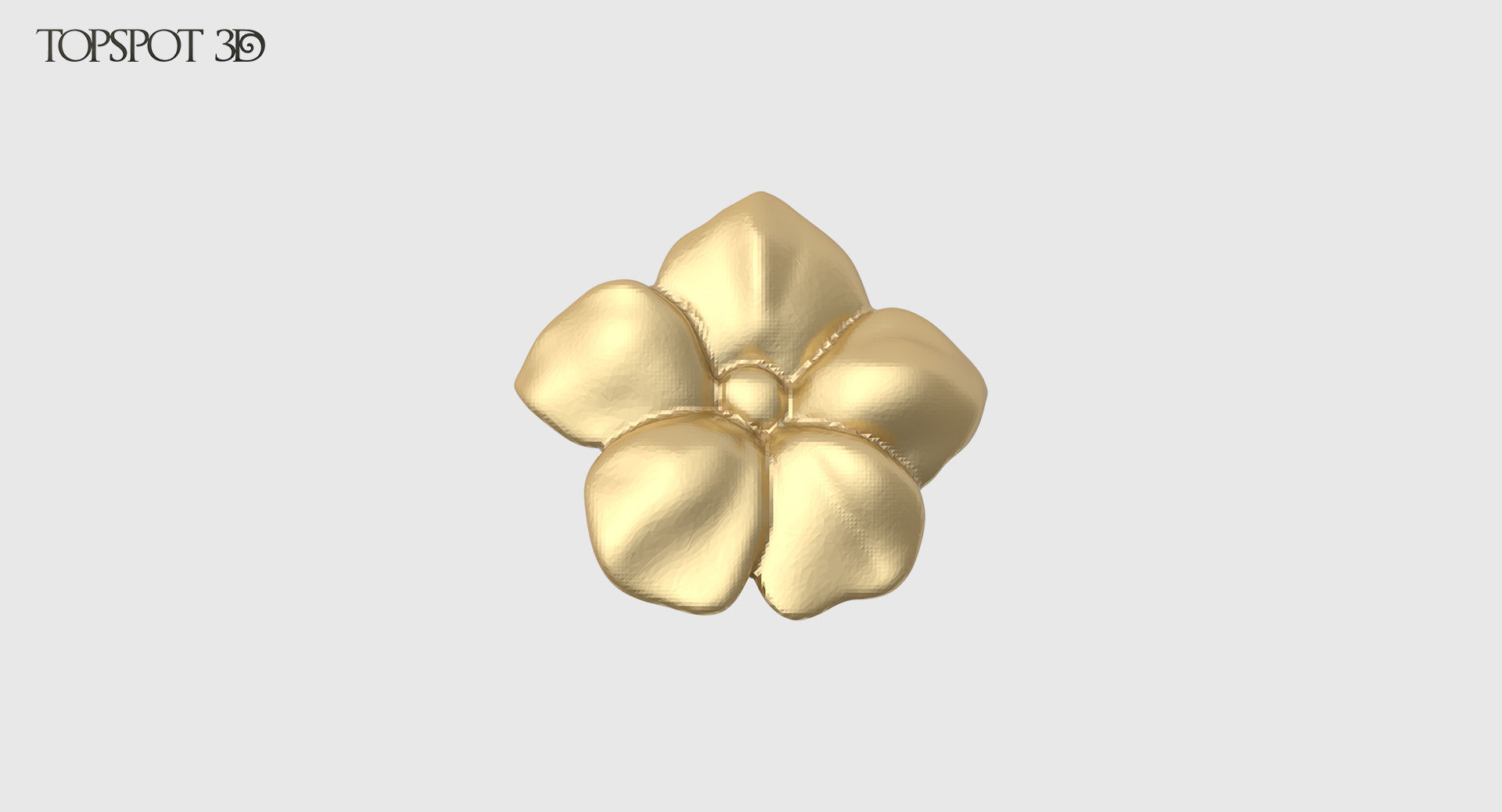Decorative Flowers Set 3D print model_6