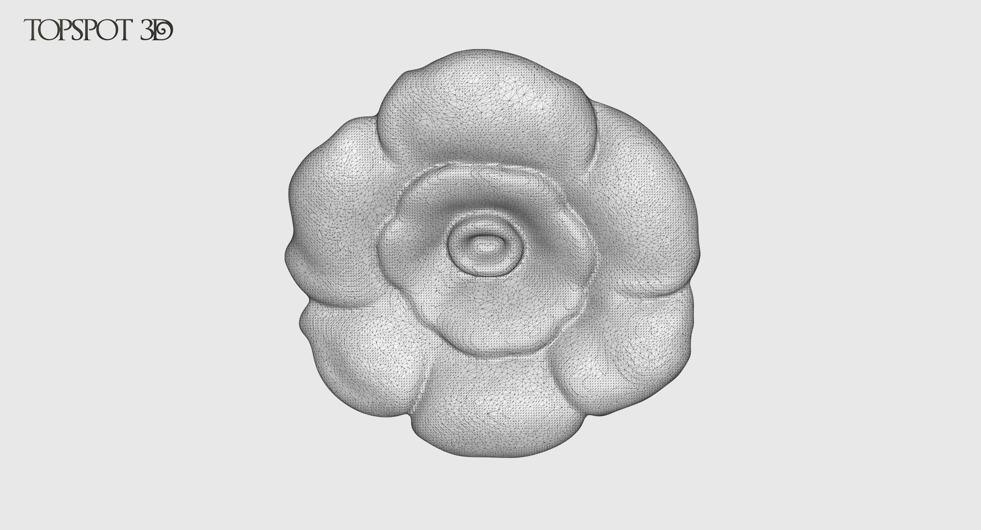Decorative Flowers Set 3D print model_32