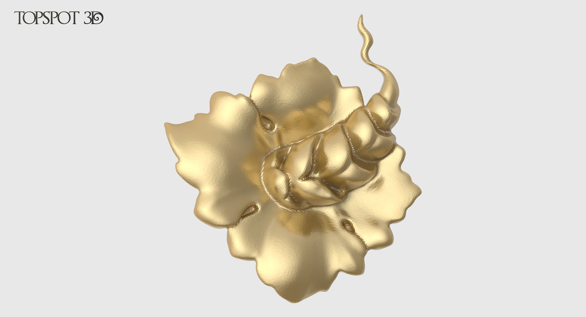 Decorative Flowers Set 3D print model_24