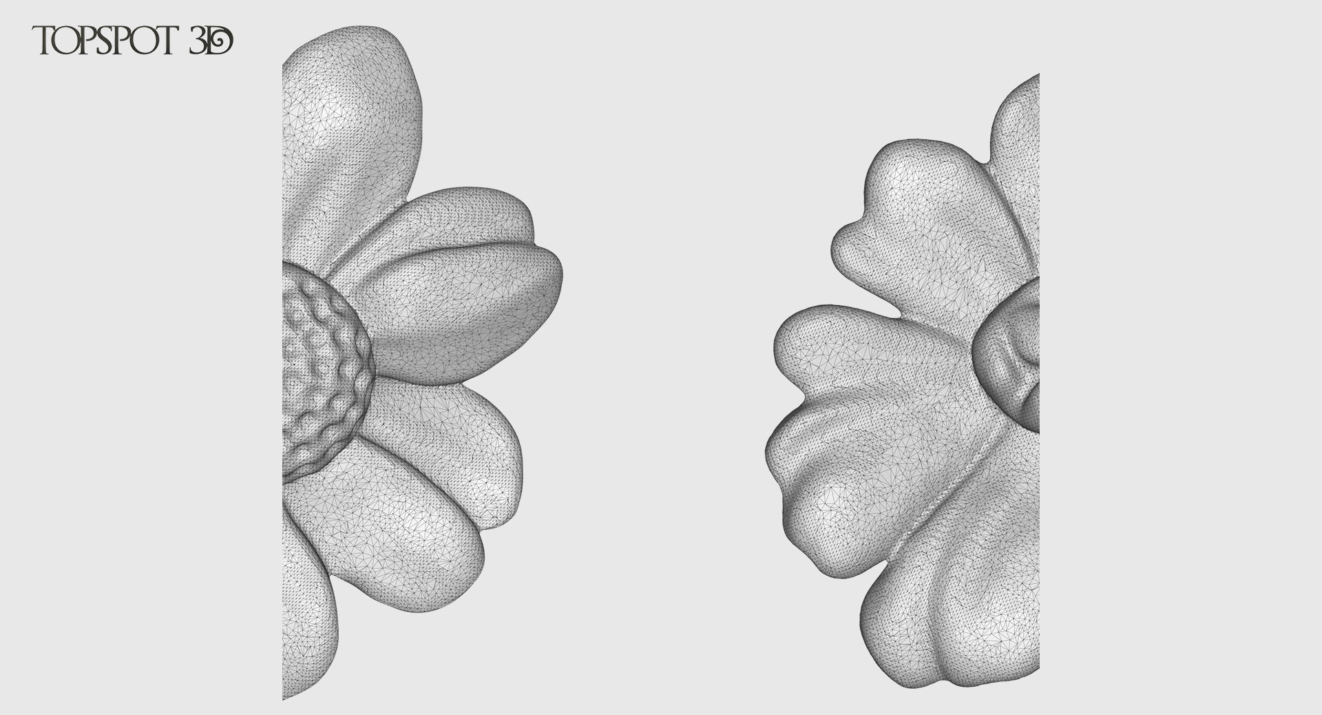 Decorative Flowers Set 3D print model_31