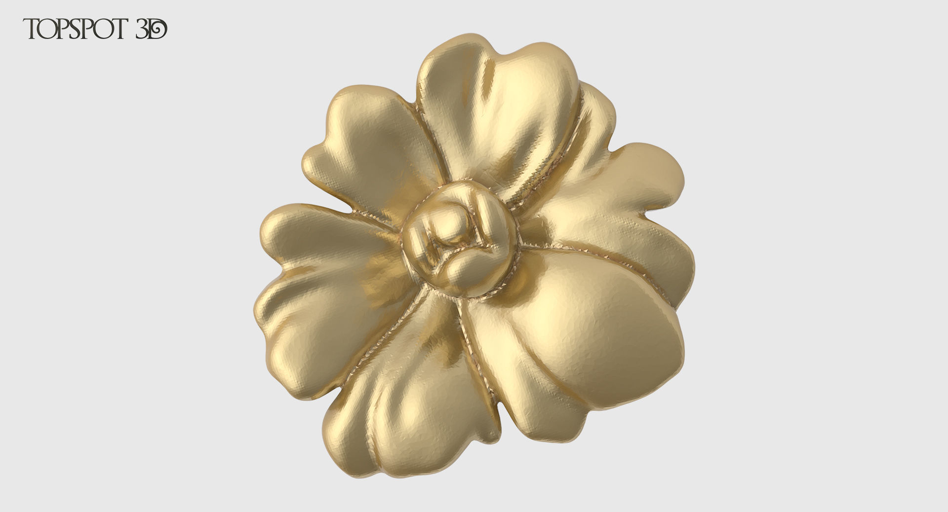 Decorative Flowers Set 3D print model_11