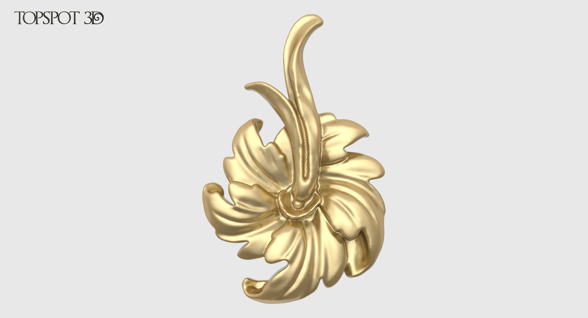 Decorative Flowers Set 3D print model_8