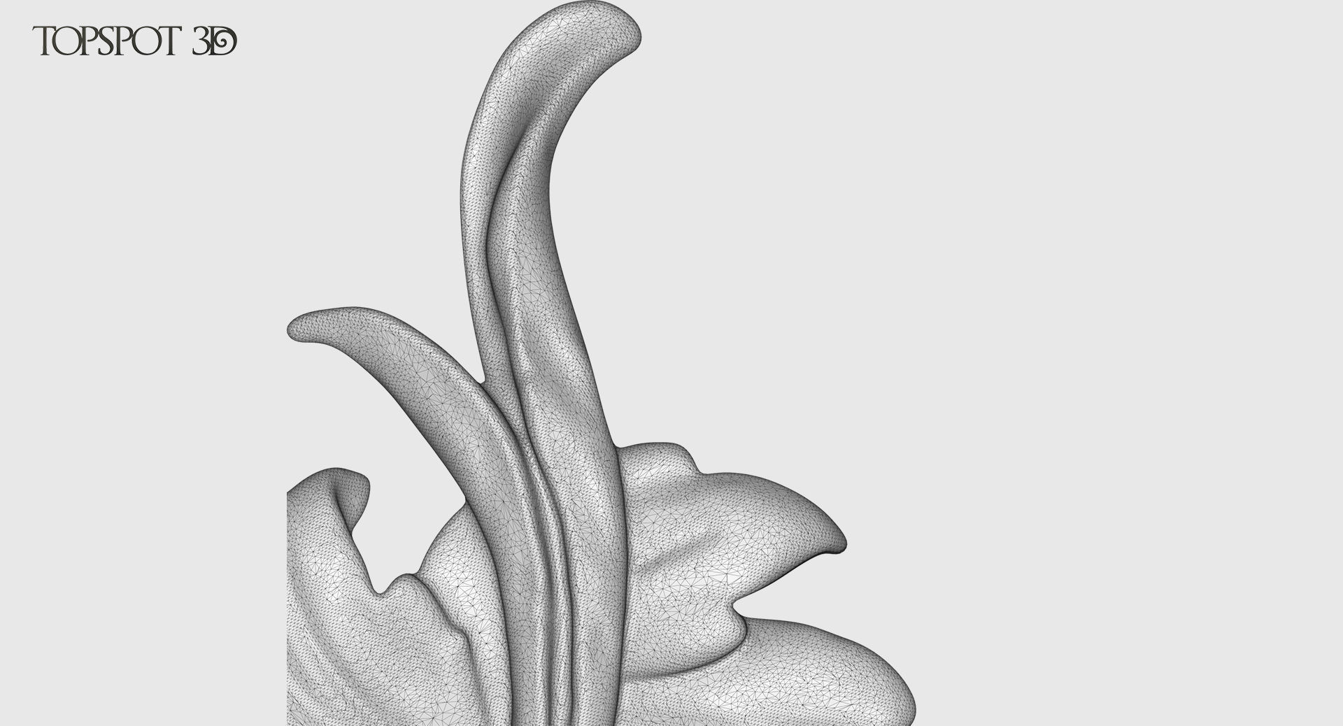 Decorative Flowers Set 3D print model_29