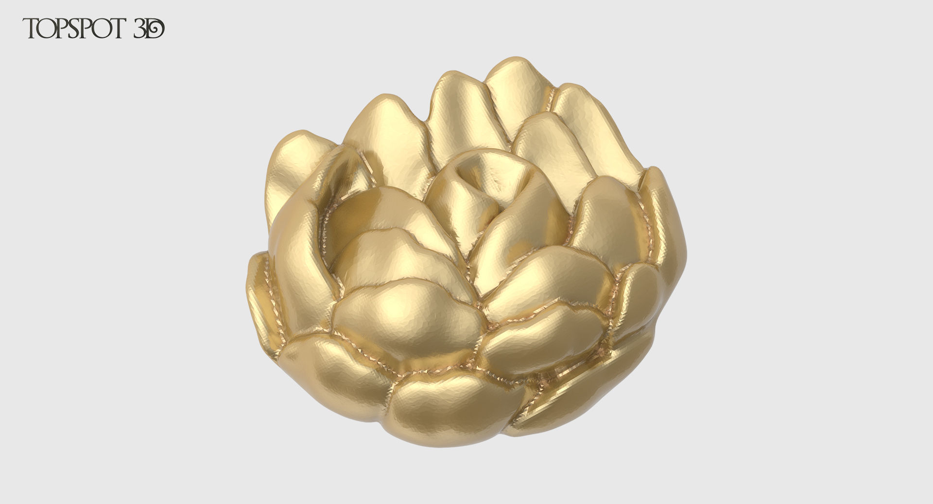 Decorative Flowers Set 3D print model_14