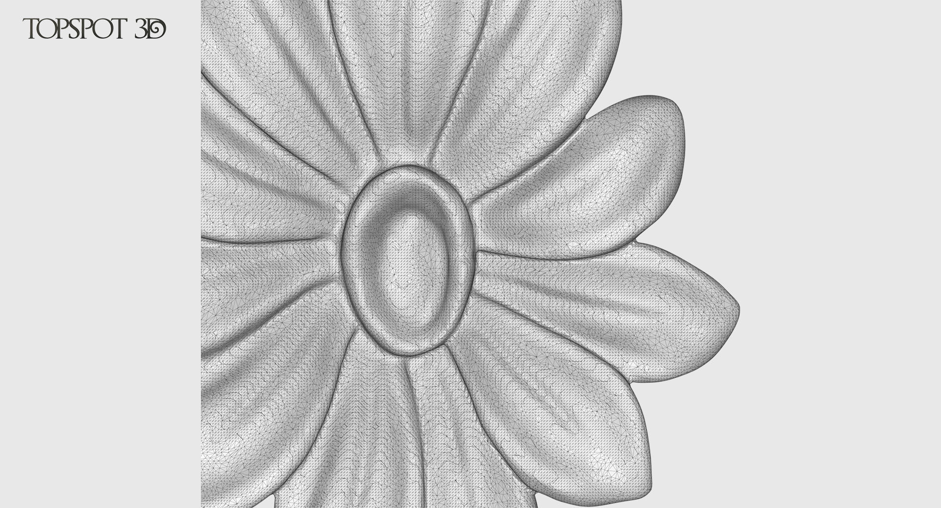 Decorative Flowers Set 3D print model_27
