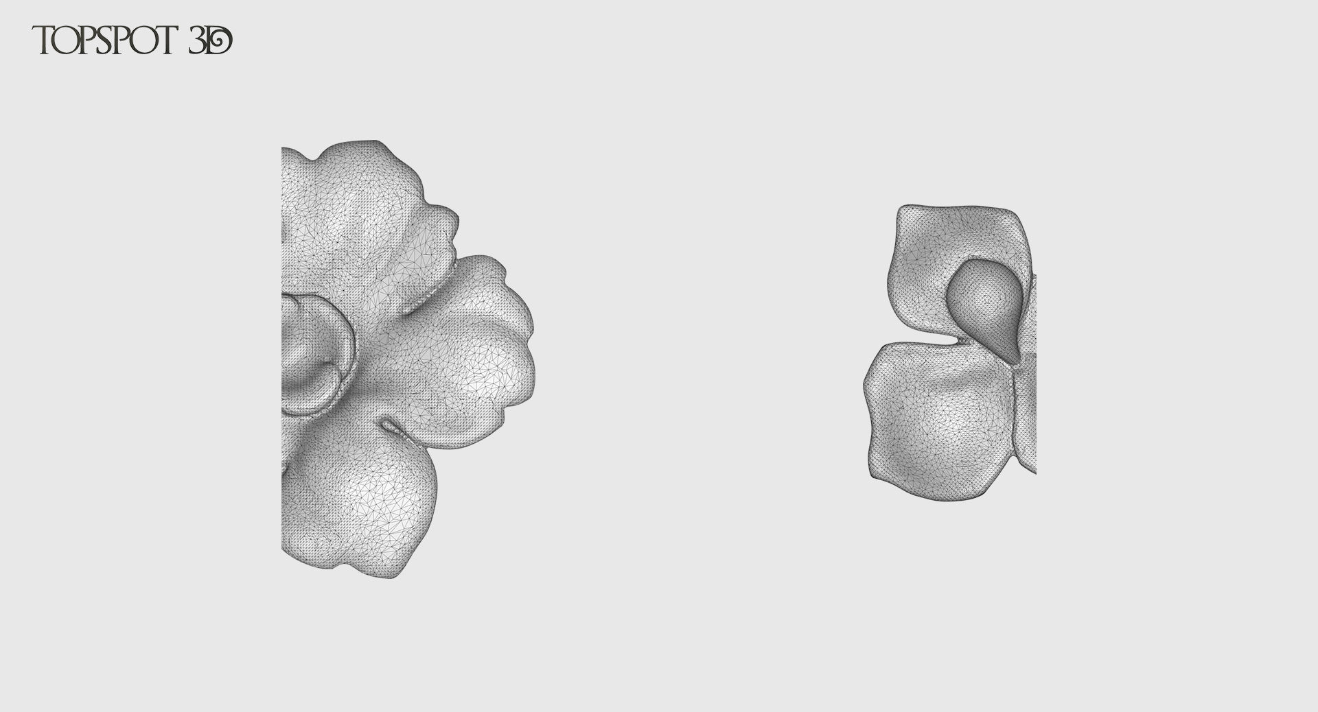 Decorative Flowers Set 3D print model_37