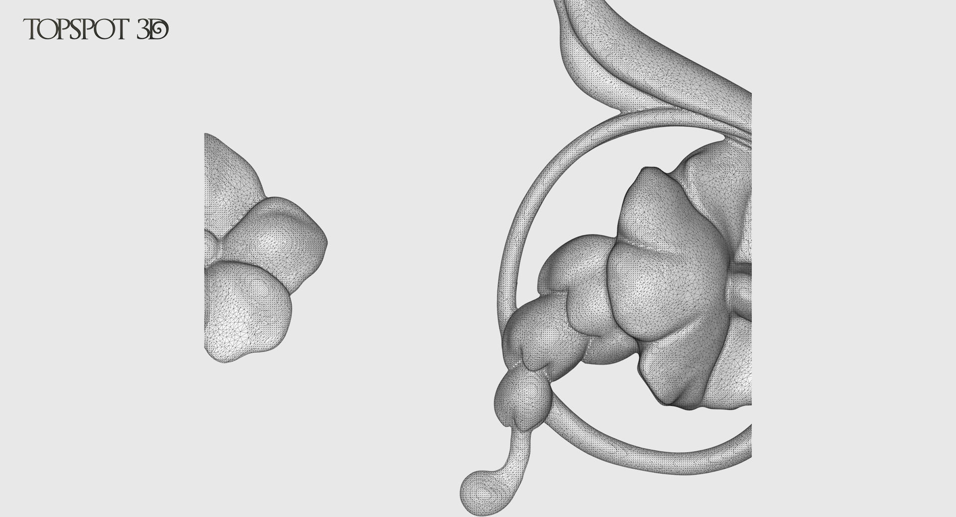 Decorative Flowers Set 3D print model_28