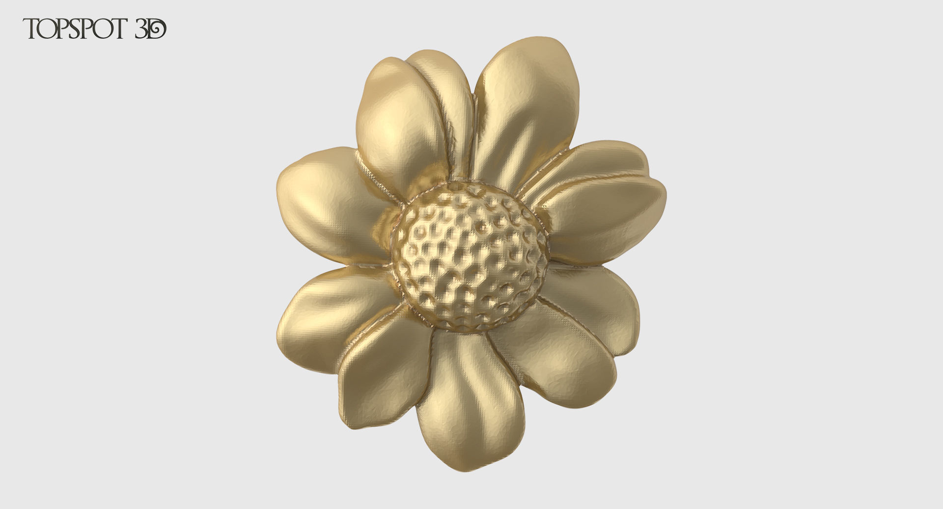Decorative Flowers Set 3D print model_10