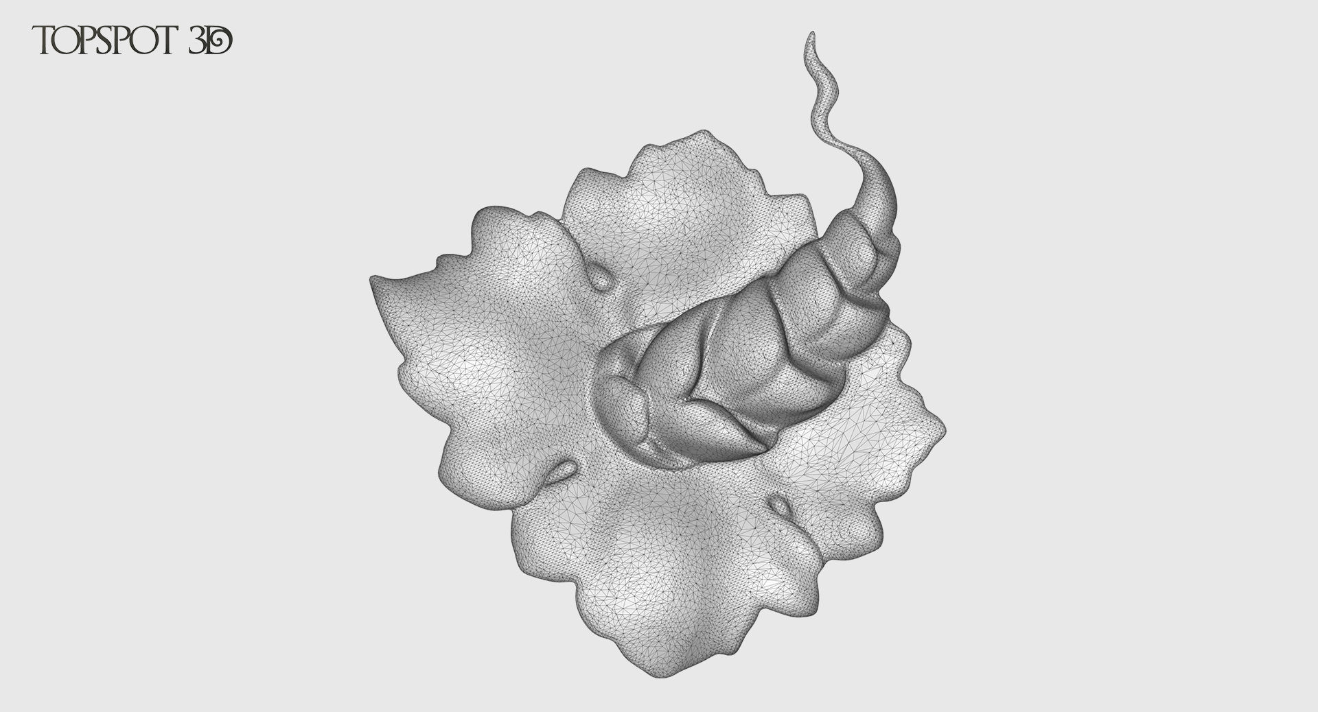 Decorative Flowers Set 3D print model_39