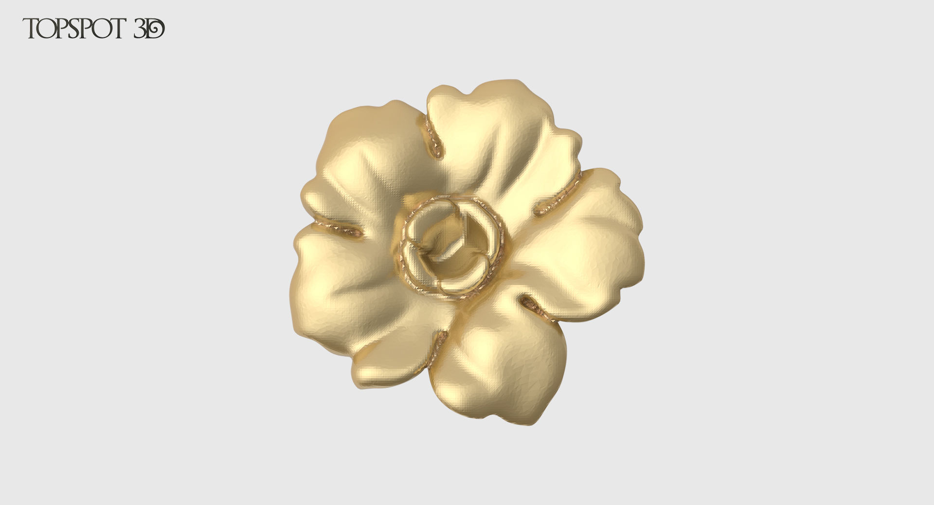 Decorative Flowers Set 3D print model_20
