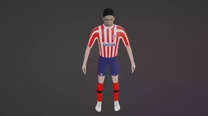 Soccer Player - Atletico Madrid 