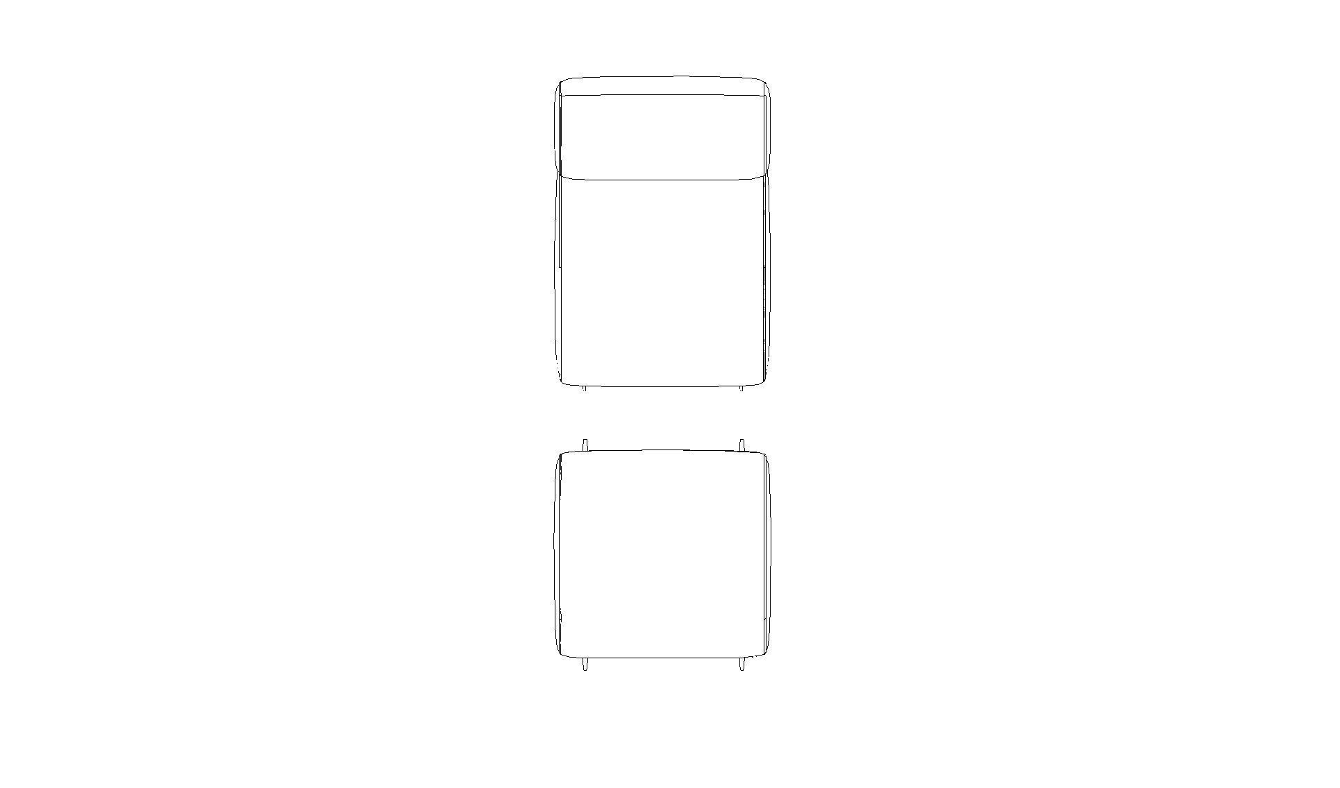 Armchair - Family for Revit 3D model_24