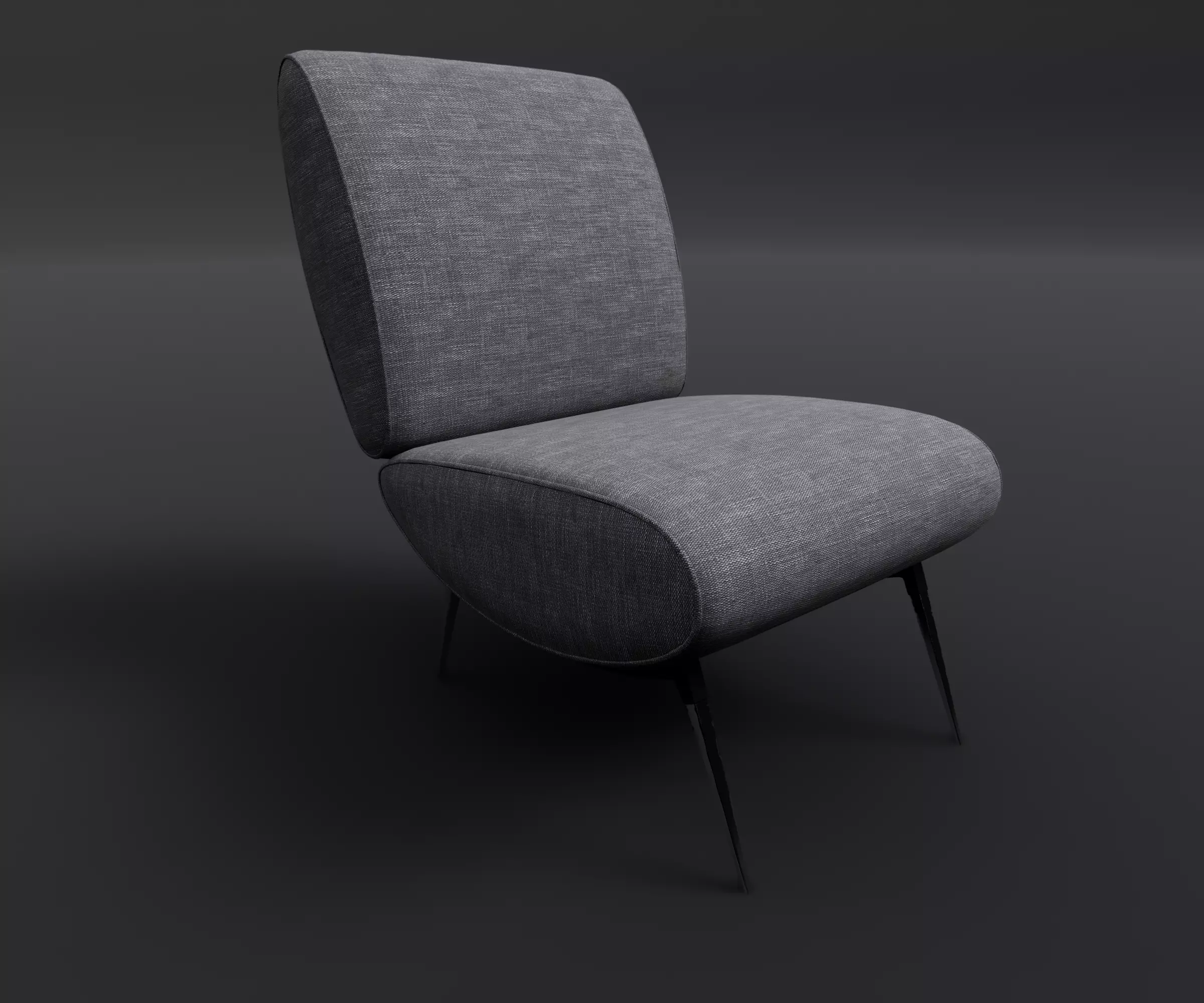 Armchair - Family for Revit 3D model_0