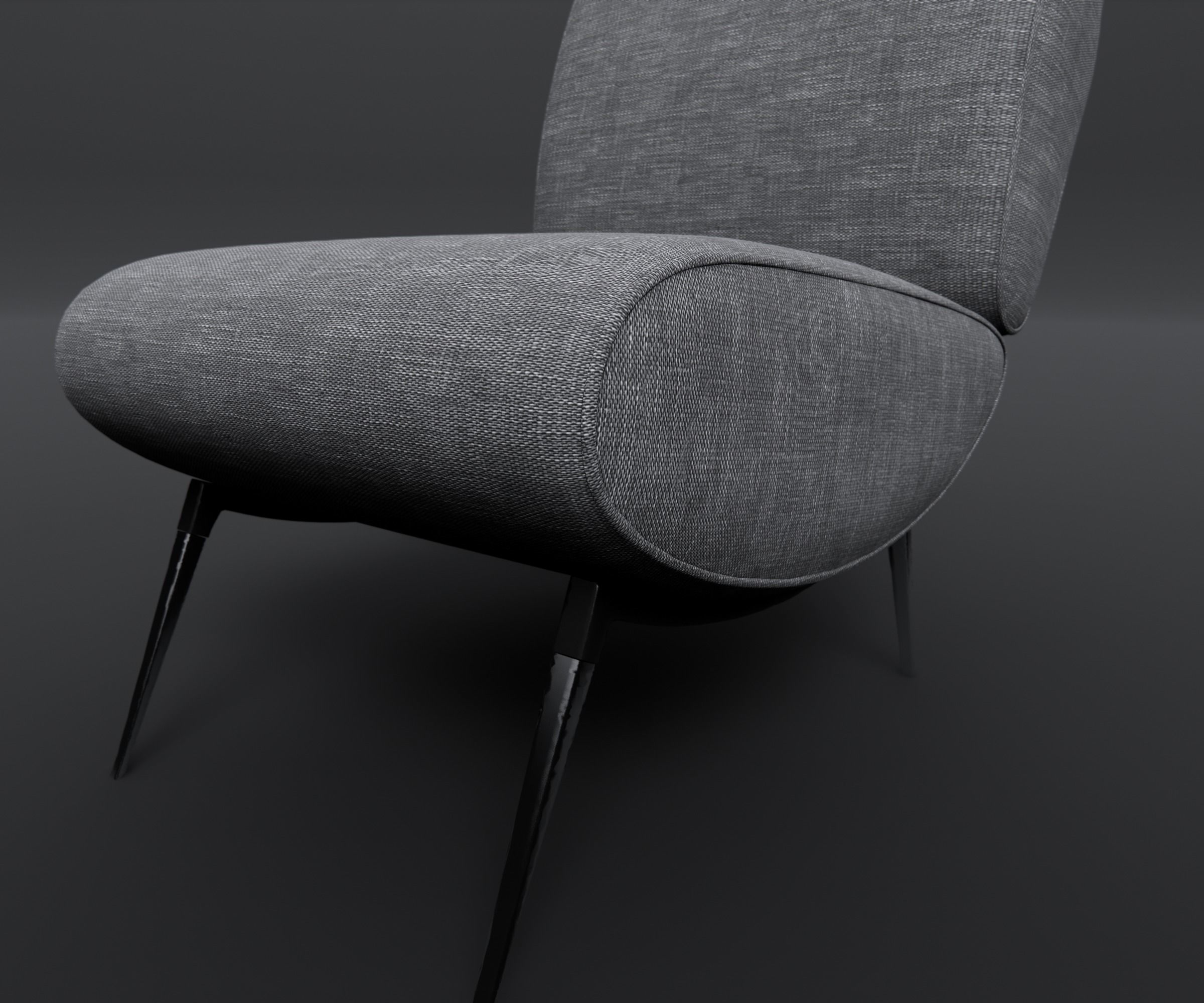 Armchair - Family for Revit 3D model_5