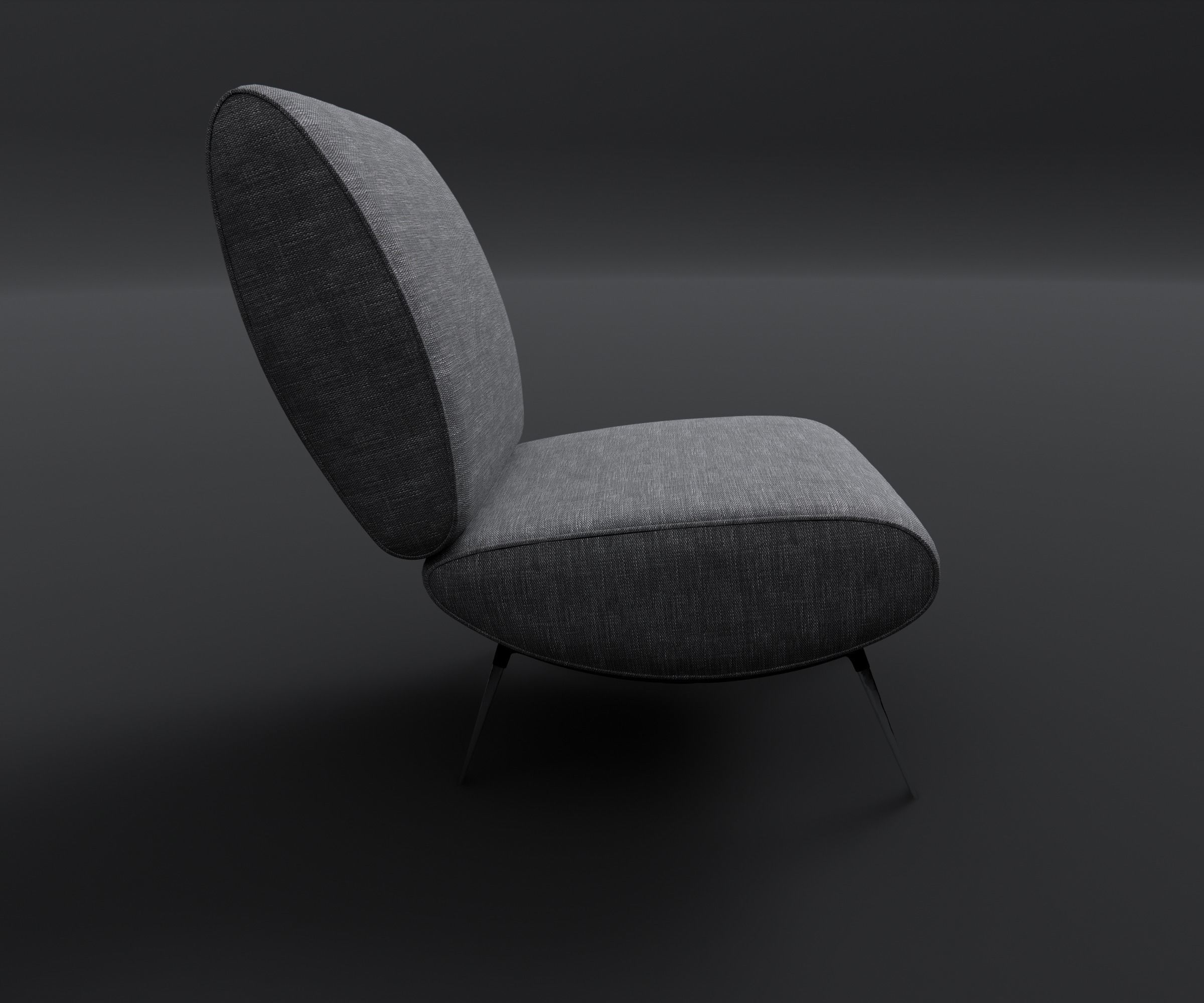 Armchair - Family for Revit 3D model_6