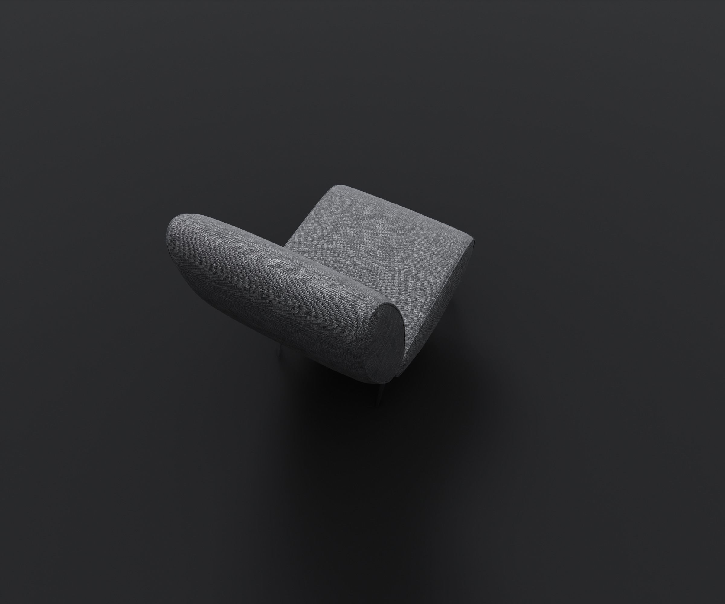 Armchair - Family for Revit 3D model_9