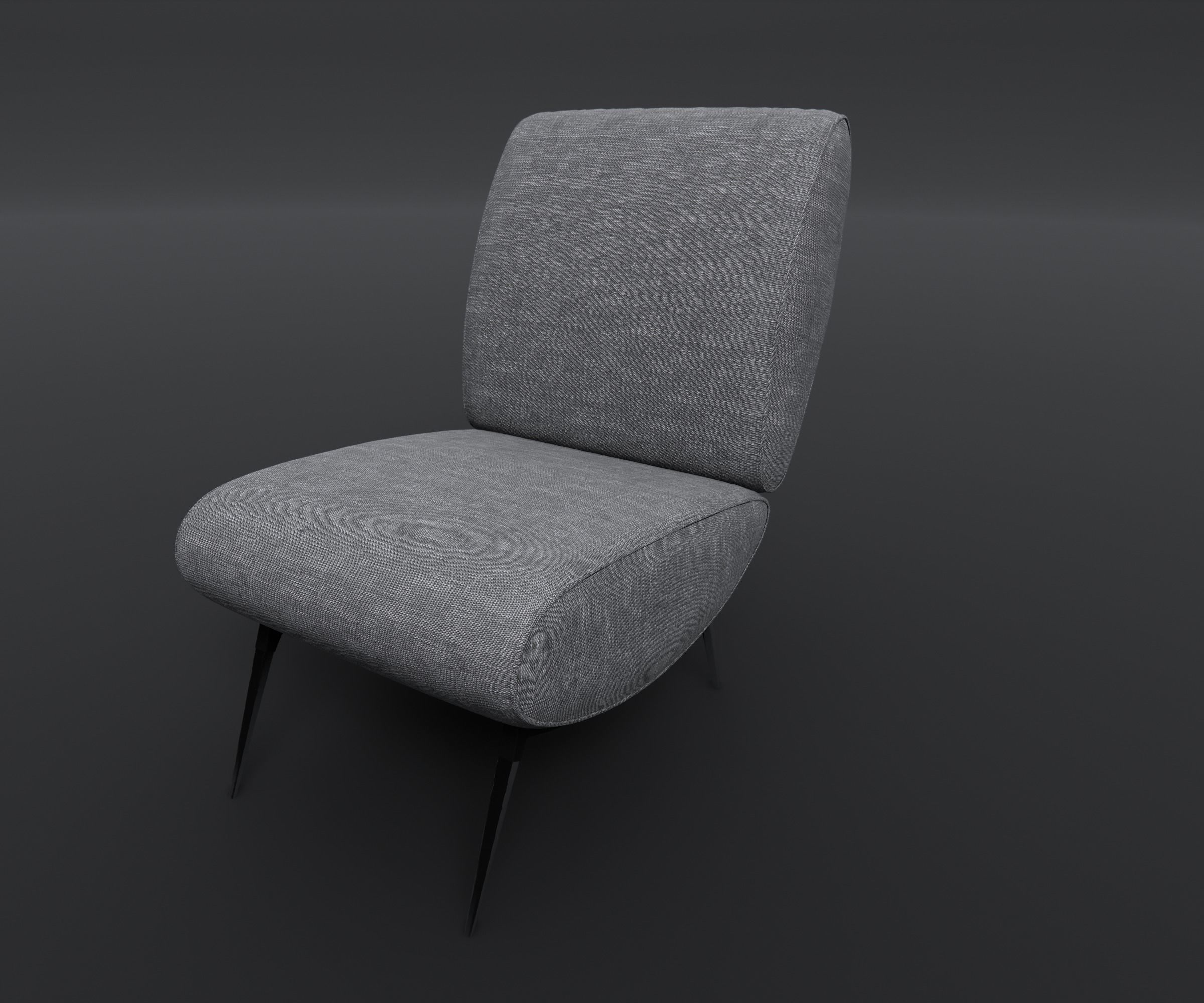 Armchair - Family for Revit 3D model_3