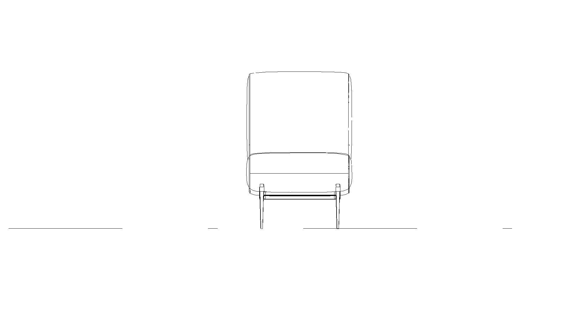 Armchair - Family for Revit 3D model_28