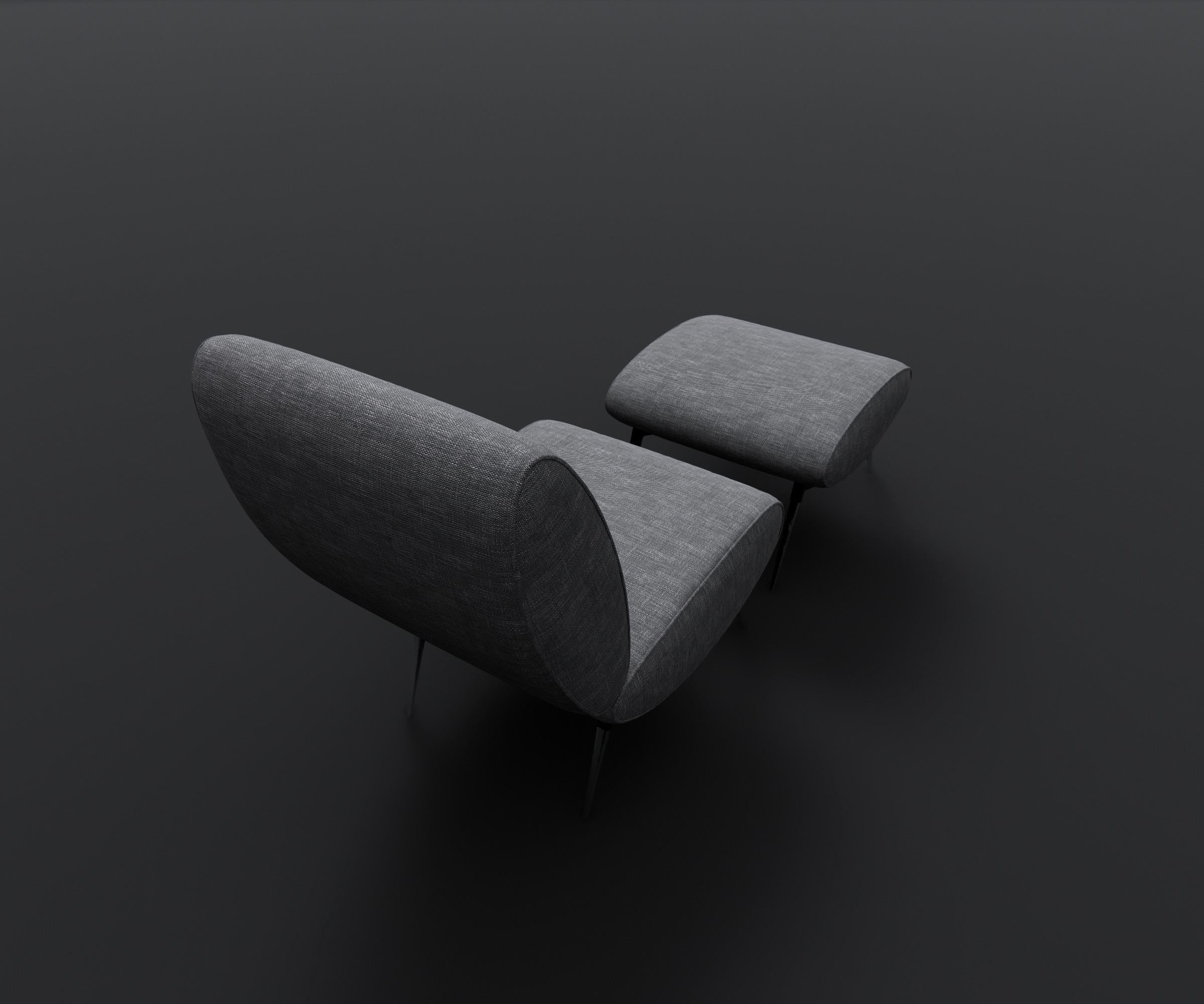Armchair - Family for Revit 3D model_17