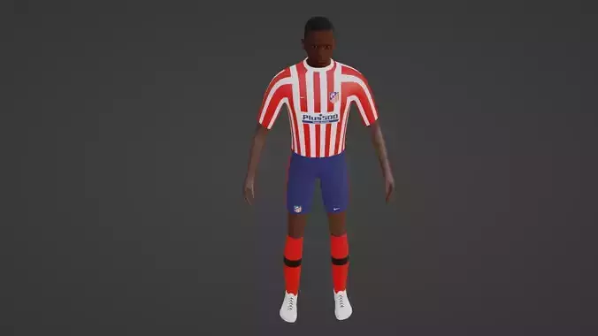 Soccer Player - Atletico Madrid 