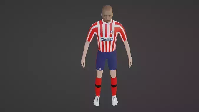 Soccer Player - Atletico Madrid 