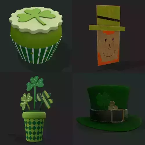 St Pattys Mix One  3D Model Collection