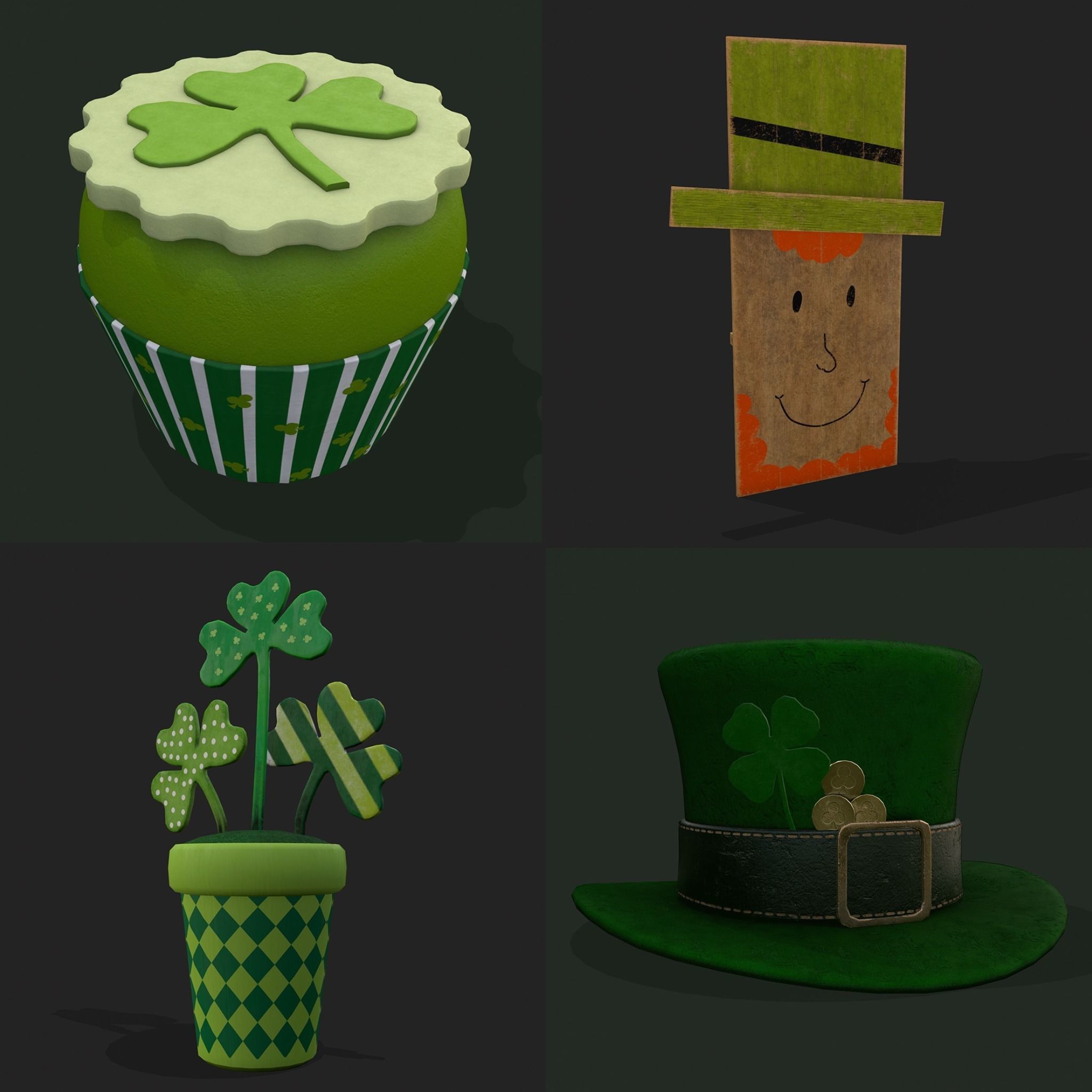 St Pattys Mix One  3D Model Collection_10
