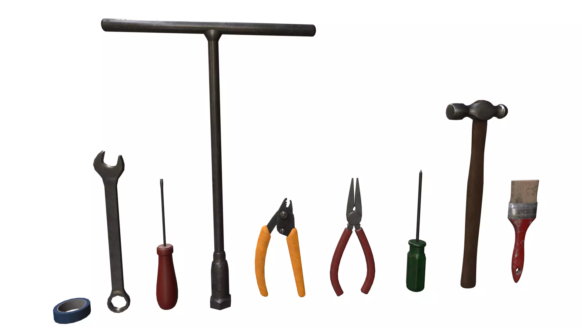 Instruments Pack 1 - Game props Low-poly 3D model