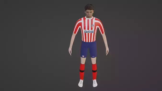 Soccer Player - Atletico Madrid 