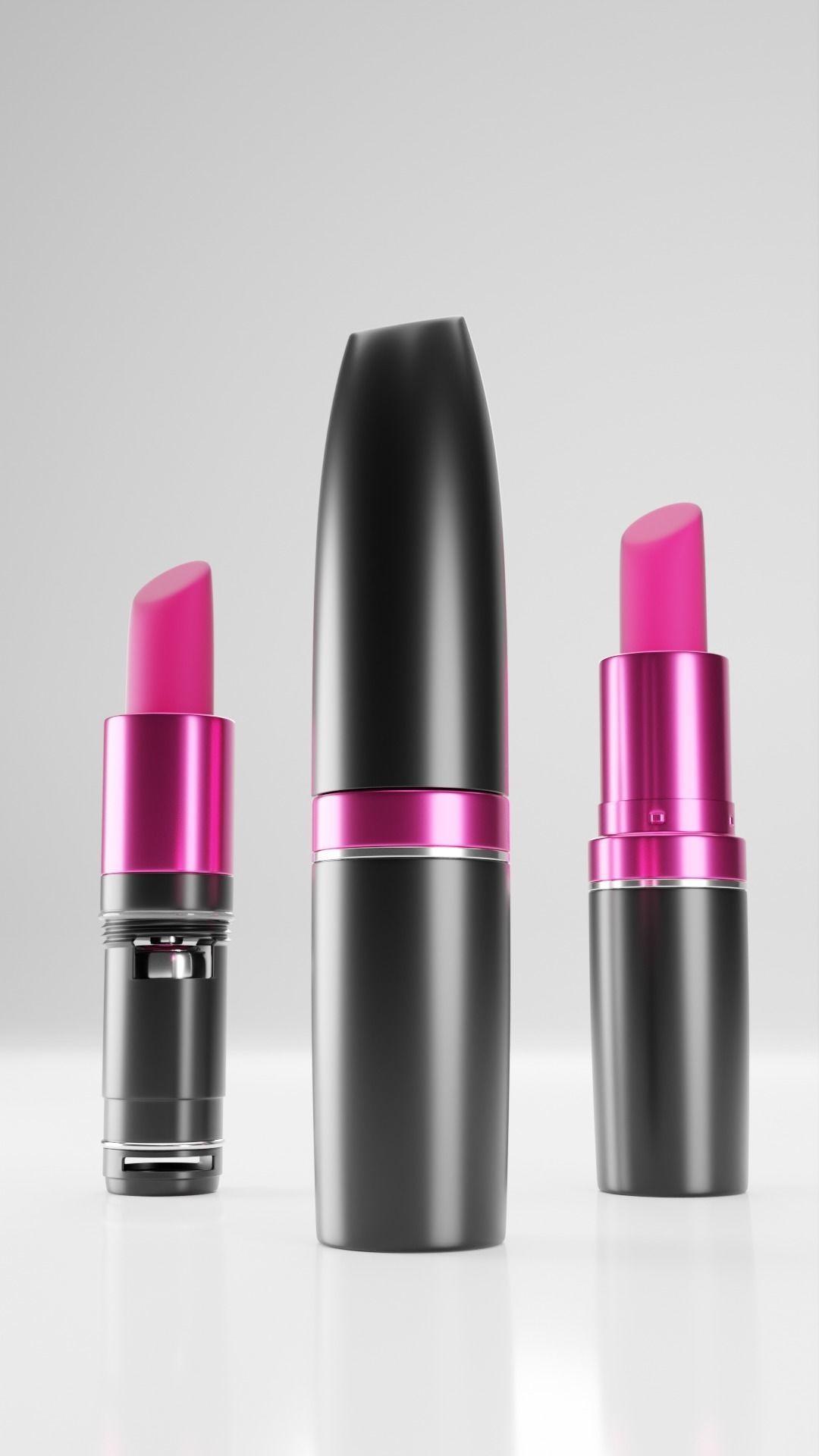 Vibrating Lipstick Low-poly 3D model_2