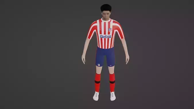 Soccer Player - Atletico Madrid 