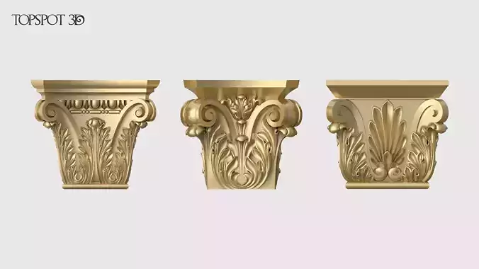 Square Capitals Set