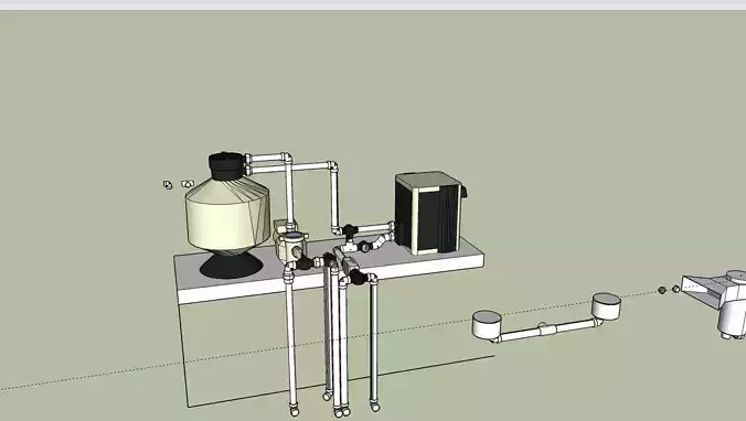 Pool Parts Fittings and Equipment Upgraded Assemblies 3D print model