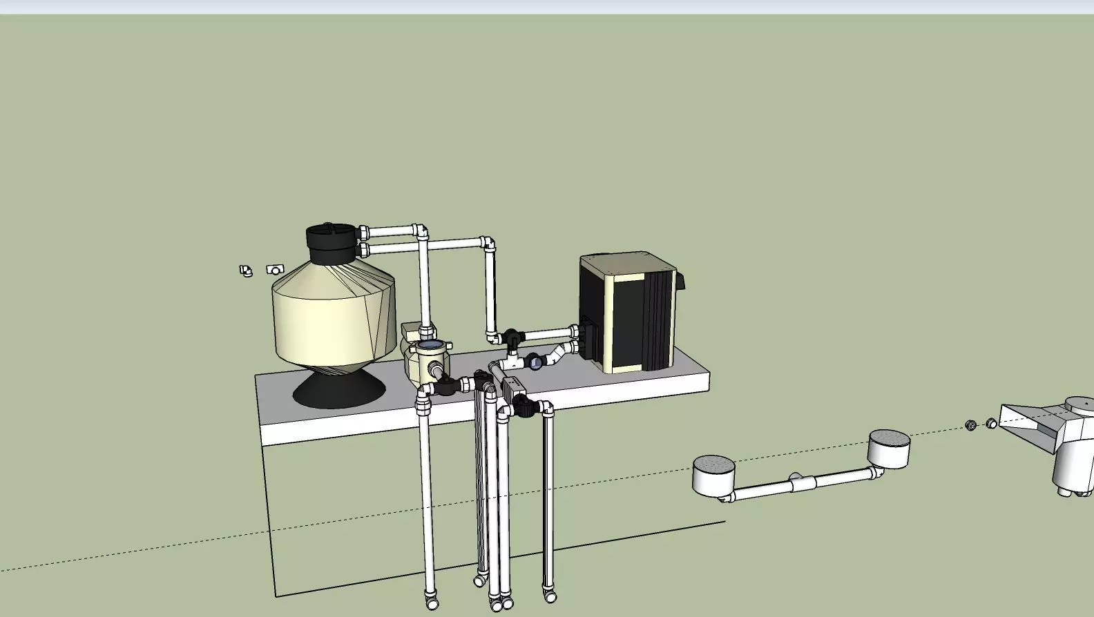 Pool Parts Fittings and Equipment Upgraded Assemblies 3D print model_0