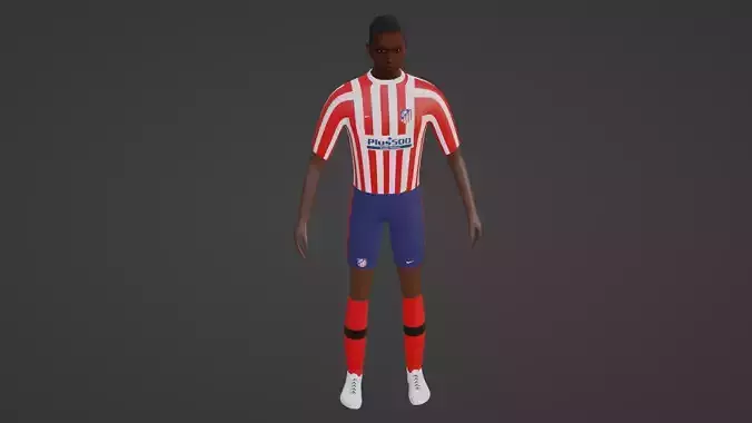 Soccer Player - Atletico Madrid 