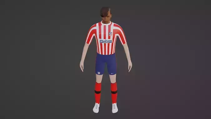 Soccer Player - Atletico Madrid 