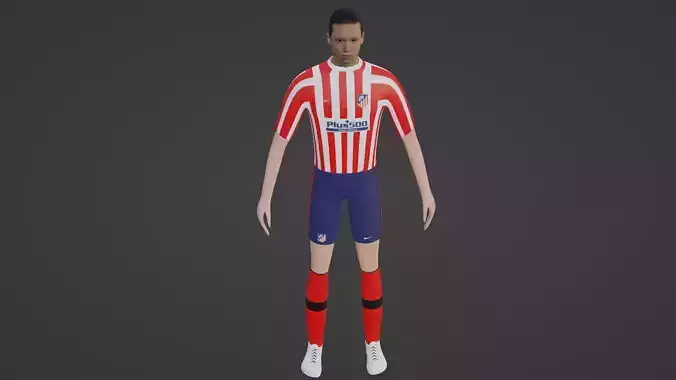 Soccer Player - Atletico Madrid 