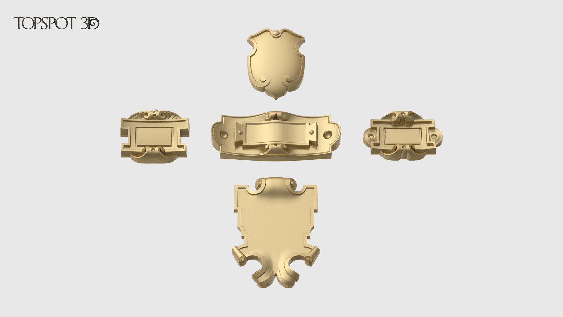 Mini Cartouche Set 3D print model_3